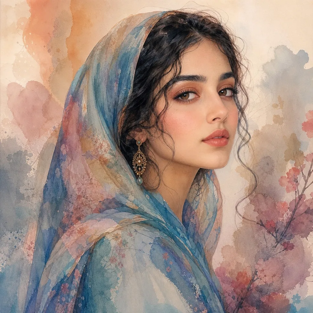 نمونه تبدیل عکس به استایل نقاشی آبرنگ